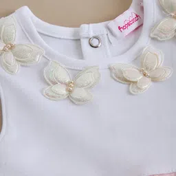 Hopscotch Girls Butterfly Applique Polka Dots Cotton Romper-picture-10