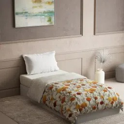 DDECOR Live beautiful Floral Yellow 110 Cotton Single Winter Quilt-picture-38