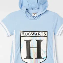 Fame Forever by Lifestyle Girls Light Blue Cotton Printed Dress image 5