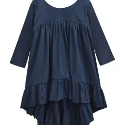 A.T.U.N. Kids Navy Cotton Regular Fit Full Sleeves Dress-picture-24