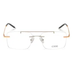 IDEE Silver Rectangular Eye Frames for Men image 2