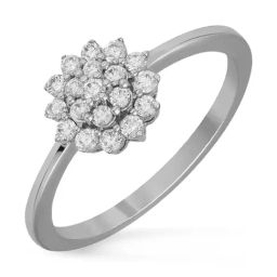 Malabar Gold and Diamonds 18k IGI Certified Diamond White Gold Ring for Women-picture-7