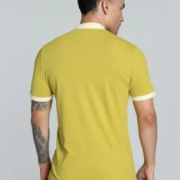 Puma Yellow Cotton Slim Fit T-Shirt image 2