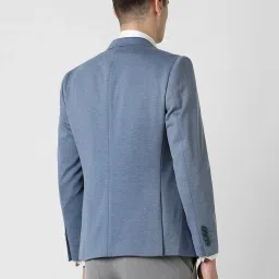 Van Heusen Blue Slim fit Texture Formal Blazer image 2