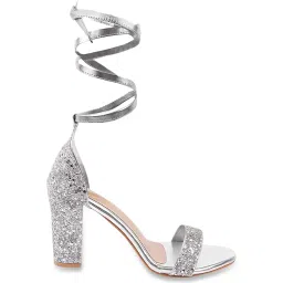 Shoetopia Kids Silver Gladiator Sandals image 2