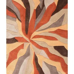 Presto Orange Wool Hand Tufted Carpet image 2