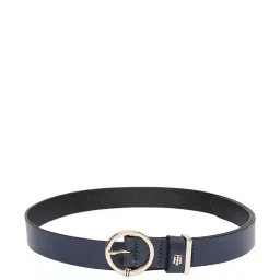 TOMMY HILFIGER Saika Navy Leather Waist Belt for Women image 2