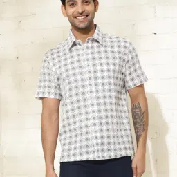 Fabindia Multicolor Comfort Fit Printed Shirt-picture-48