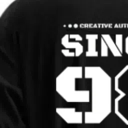 Fashnobic Men Typography Printed Round Neck Cotton Oversized T-shirt image 3