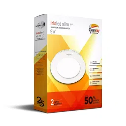 Wipro Iris Slim RO 9 Watt Round Slim Panel Recessed Mounted White LED Down Lighter Cool Daylight image 2
