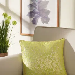Pure Home and Living Green Cotton Printed Cushion Cover-picture-19
