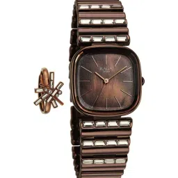 Titan Raga 95339QM01F Glimmers Analog Watch For Women With Ring image 2