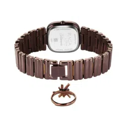 Titan Raga 95339QM01F Glimmers Analog Watch For Women With Ring image 5