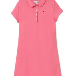 Tommy Hilfiger Girls Pink Cotton Casual Dress-picture-19