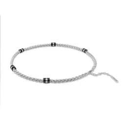 Police Silver Solaris Tube Motif Chain Necklace-image-73