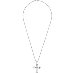 Police Silver Crossrange Pendant Chain Necklace image 3