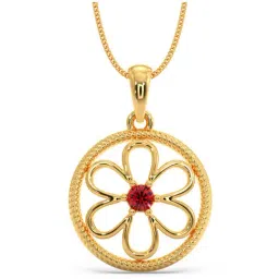 Candere by Kalyan Jewellers 18k (750) BIS Hallmark Yellow Gold Pendant for Women-picture-33