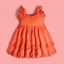Cherry Crumble Girls Embroidered Fit & Flare Dress image 3