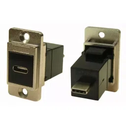 RS PRO Straight Panel Mount USB Connector 2 Port Type F to M, 2354758-picture-28