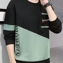 KPOP Men Colourblocked Sweatshirt image 1