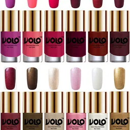 VOLO Set Of 12 Luxury Super Shine Nail Polish - 10 ml Each-Combo-No-11 image 1