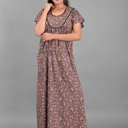 RajeRaj Printed Maxi Nightdress image 3