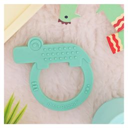 R for Rabbit Crocodile Shaped Tiny Bites Zoobie Teether - Green-picture-41