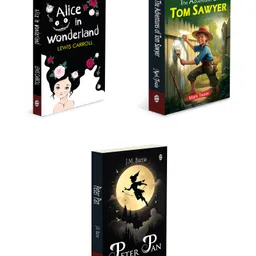 gowoo Alice in Wonderland, The Adventures of Tom Sawyer and Peter Pan :- Mixed Bestseller Collection, all time favorite story pack, magical adventure stories, fantasy adventure story combo | Set of 3 books-picture-18