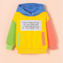 Hopscotch Boys Yellow Text Printed Full-Sleeve Hooded Sweatshirt-picture-47