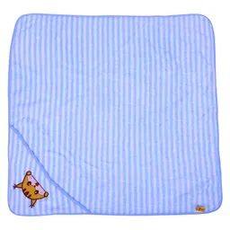 JARS Collections Super Soft and Comfortable Microfibre Hooded Baby Wrapper - Pink & Blue image 5