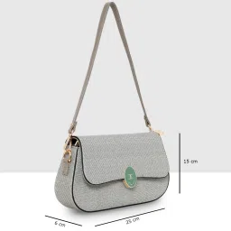ESBEDA Grey For Sandstone Chic Stylish Sling Bag For Women image 3