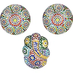 SOMIL White & Red 3 Pieces Textured Glass Spherical Shaped Ceiling Lamps-picture-33