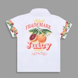Actuel Boys Floral Printed Cuban Collar Casual Shirt-picture-39
