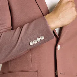 Louis Philippe Sport Self-Design Notched Lapel Super Slim-Fit Single Breasted Blazer image 3