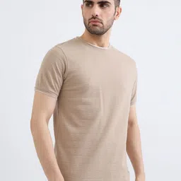 Status Quo Men Self Design Round Neck T-shirt image 4