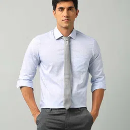 Arrow Men Slim Fit Spread Collar Geometric Printed Cotton Formal Shirt-picture-30
