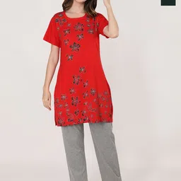 Duchess Women Ethnic Motifs Embroidered Night suit-image-67