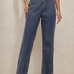 SHOWOFF Women Comfort Straight Fit High-Rise Light Fade Jeans-image-52