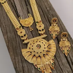 OM KRISHIV COLLECTION Set Of 2 Gold-Plated Mangalsutra-picture-17