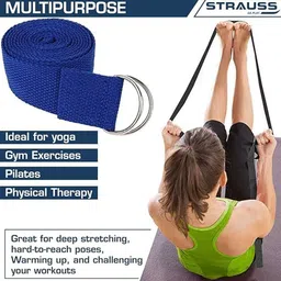 STRAUSS Set Of 5 Yoga Strap & Stretching Belt image 2