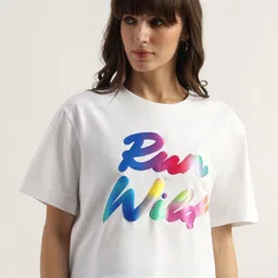 United Colors of Benetton Women Typography Printed Round Neck T-shirt-picture-31