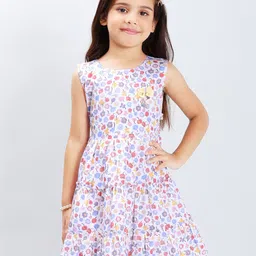 PINK MERMAID Print Fit & Flare Dress image 1