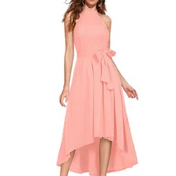STYLENZA Halter Neck Fit & Flare Midi Dress-picture-46
