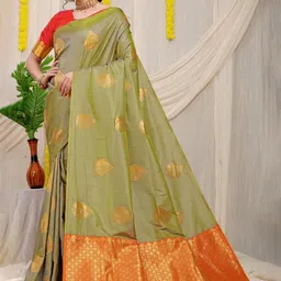amirat Woven Design Zari Pure Silk Banarasi Saree-picture-40