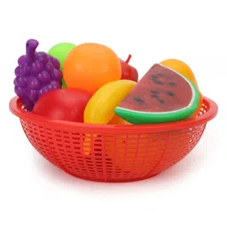 Ratnas Fresh Fruit Basket Red - 12 Pieces image 1