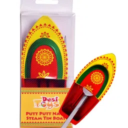 Desi Toys Premium Steam Toy Tin Boat With Candle Holder - Red-image-27