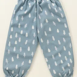 Kookie Kids Full Length Lounge Pants Tree Print - Blue-picture-19