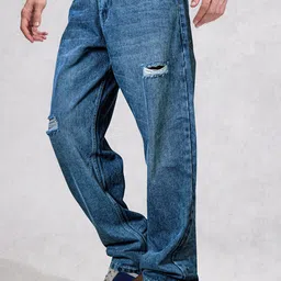 Jb Just BLACK Men Mid-Rise Mildly Distressed Light Fade Cotton Jeans image 2