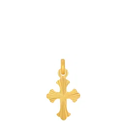 BHIMA 22K BIS Hallmark 916 Purity Yellow Gold Cross of Devotion Pendant-picture-37
