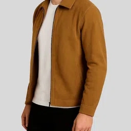 Raxedo Men Suede Biker Jacket image 2